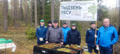 Руководство и сотрудники главного управления юстиции Минского облисполкома приняли участие в республиканской акции «Неделя леса» в Вилейском районе